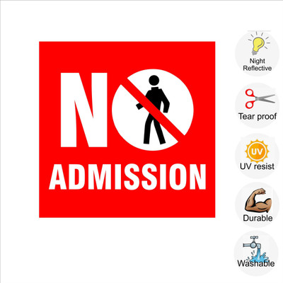 pilot18 NO ADMISSION Emergency Sign(Reflective Sign)