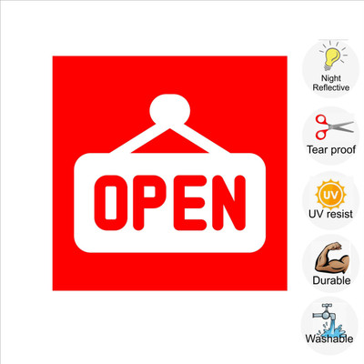 pilot18 OPEN Emergency Sign(Reflective Sign)