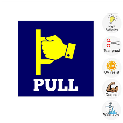 pilot18 PULL Emergency Sign(Reflective Sign)