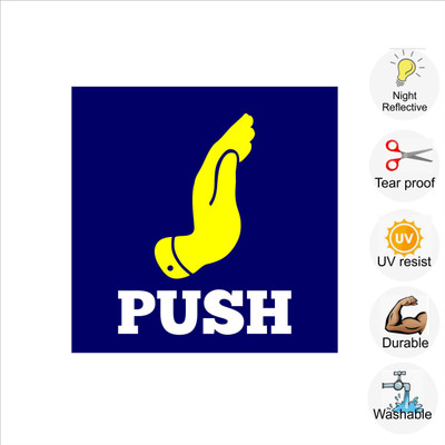 pilot18 PUSH Emergency Sign(Reflective Sign)