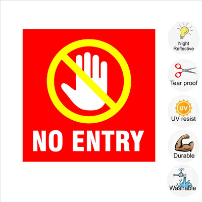 pilot18 NO ENTRY Emergency Sign(Reflective Sign)