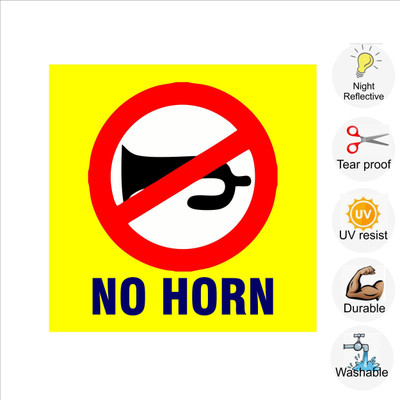 pilot18 NO HORN Emergency Sign(Reflective Sign)