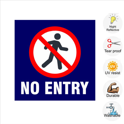 pilot18 NO ENTRY Emergency Sign(Reflective Sign)