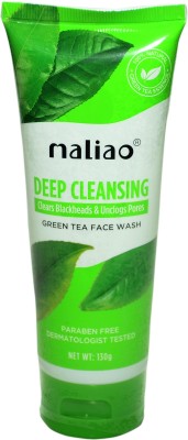 maliao green tea face wash paraben free removes impurities face wash  (130 g) Face Wash(130 g)