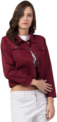 HRIKSHIKA FASHION Full Sleeve Solid Women Denim Jacket