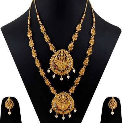 NM CREATION Alloy Gold-plated Gold Jewellery Set(Pack of 1)