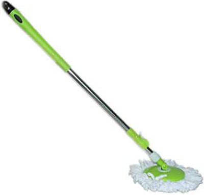 PKT HUB 360 Degree Rotating Cleaning mop Rod set with 1 Refill Mop Set Mop Rod(Green)