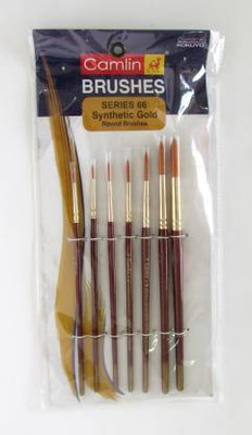 Camlin Series 66 brushes pack 7(Brown)