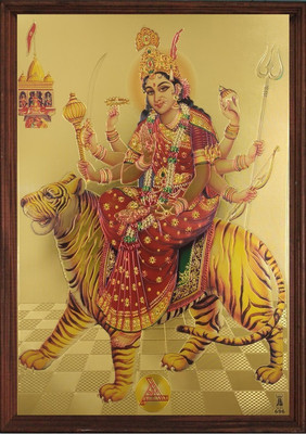 SAI BALAJI ACRALICS Durga maa Religious Frame