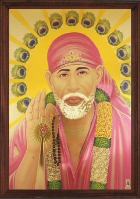SAI BALAJI ACRALICS Shirdi Saibaba Religious Frame