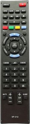 LipiWorld SP-312 Smart TV LED LCD Remote Control Compatible for SP-312 Smart TV LED LCD Remote Control Compatible for SP-312 Smart TV LED LCD Remote Control Compatible for SP-312 Smart TV LED LCD Remote Control Compatible for  Speedcon Remote Controller(Black)