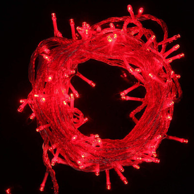 Ascension 28 LEDs 12 m Red Steady String Rice Lights(Pack of 4)