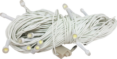Ascension 28 LEDs 12 m White Steady String Rice Lights(Pack of 2)