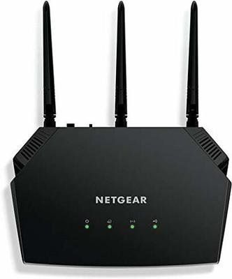 NETGEAR R6850 AC2000 Dual Band Gigabit Wall Mount Router (Black) 2000 Mbps Router (Black, Dual Band)