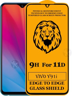 Kreatick Edge To Edge Tempered Glass for Vivo Y91i(Pack of 1)