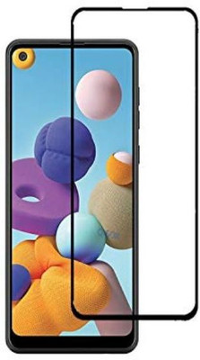 BeeVault Edge To Edge Tempered Glass for Samsung Galaxy A21s(Pack of 1)