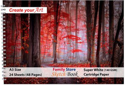 Family store ID-R08 A3 Sketch Pad Sketch Pad(24 Sheets)