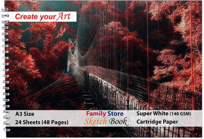Family store ID-R32 A3 Sketch Pad Sketch Pad(24 Sheets)