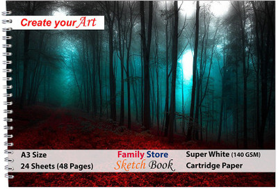 Family store ID-R25 A3 Sketch Pad Sketch Pad(24 Sheets)