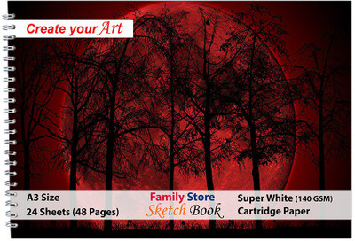 Family store ID-R21 A3 Sketch Pad Sketch Pad(24 Sheets)