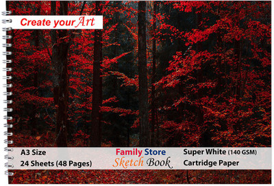 Family store ID-R31 A3 Sketch Pad Sketch Pad(24 Sheets)