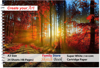 Family store ID-R18 A3 Sketch Pad Sketch Pad(24 Sheets)
