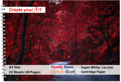 Family store ID-R05 A3 Sketch Pad Sketch Pad(24 Sheets)