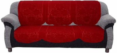 pk craft Polycotton Embroidered Sofa Cover(Maroon Pack of 6)