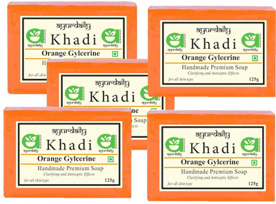 Ayurdaily Natural Orange Soap(5 x 125 g)
