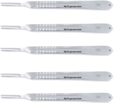 REVITI B.P handle no.4 geman steel COMBO of 5 Surgical Scalpel(Pack of 5)