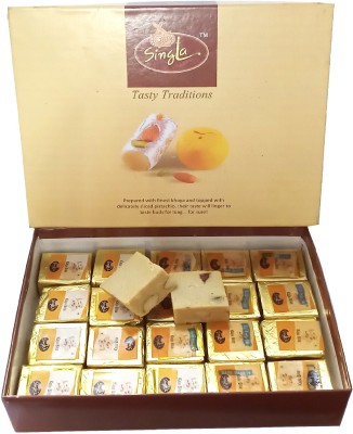 Singla Kaju Bite dry fruit sweets 500g Box(500 g)