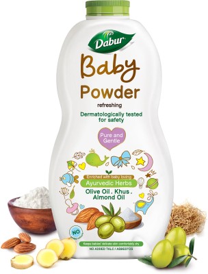 Dabur Baby Powder No added Talc & Asbestos |Contains Oat Starch |No Parabens & Phthalates(150 g)