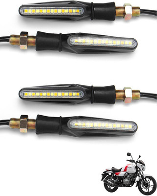 AuTO ADDiCT Front, Rear, Side LED Indicator Light for Bajaj V 150(Yellow)