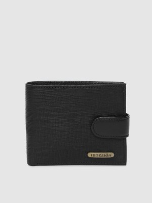 HIDESIGN Men Black Genuine Leather Wallet(4 Card Slots)