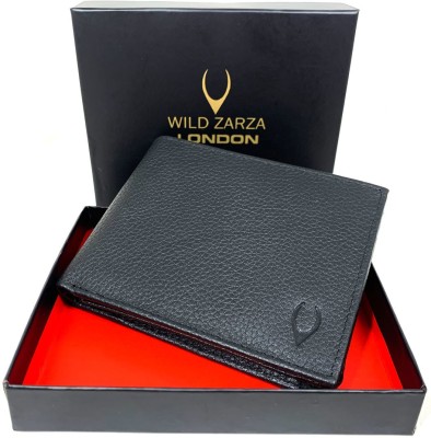 WILD ZARZA LONDON Men Black Genuine Leather Wallet(6 Card Slots)