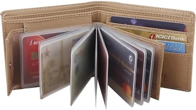 Dacto2pick Men Black Artificial Leather Wallet(8 Card Slots)