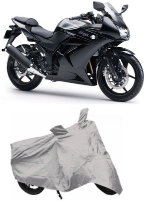 THE REAL ARV Two Wheeler Cover for Kawasaki(Ninja 250, Silver)