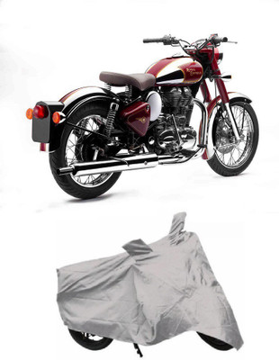 THE REAL ARV Two Wheeler Cover for Royal Enfield(Thunderbird 350, Silver)