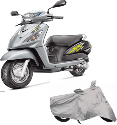 THE REAL ARV Two Wheeler Cover for Suzuki(Swish, Silver)