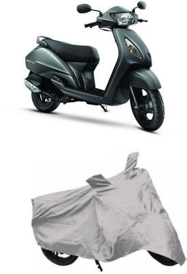 THE REAL ARV Two Wheeler Cover for TVS(Jupiter, Silver)