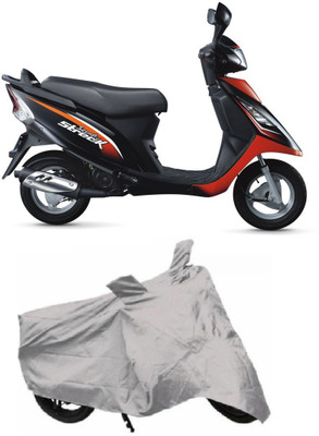 THE REAL ARV Two Wheeler Cover for TVS(Streek, Silver)