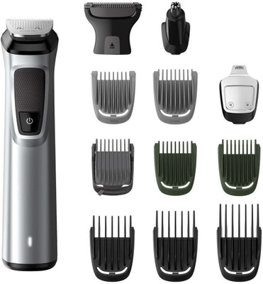 Philips MG7715/15 Multi-Grooming Kit For Men Runtime: 120 min Trimmer for Men(Silver, Black)