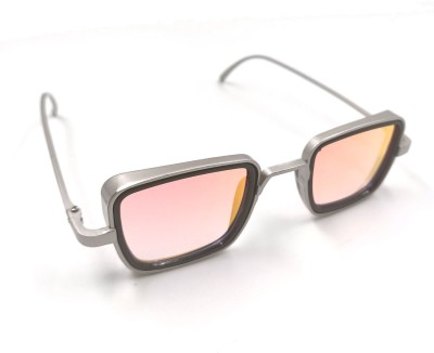 creative group Retro Square Sunglasses(For Men, Pink)