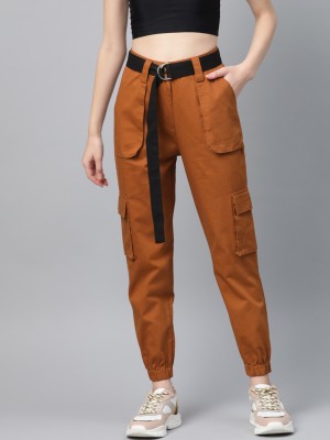 STREET9 Regular Fit Women Brown Trousers