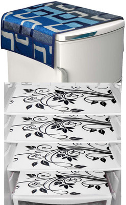 LooMantha Refrigerator  Cover(Width: 30 cm, Multicolor)