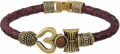 SHREE SHYAM FASHION Metal, Copper, Leather Gold-plated Kada