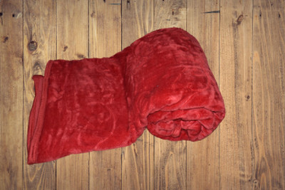 Swikon star Solid Double AC Blanket for  Mild Winter(Woollen Blend, Maroon)