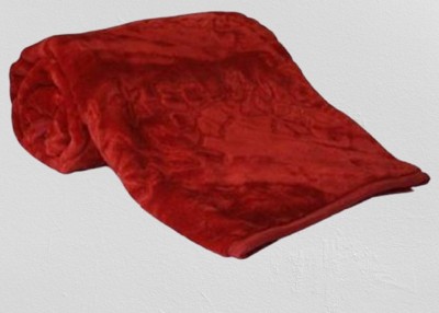 Changers Solid Single AC Blanket for  Mild Winter(Polyester, Maroon)