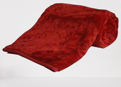 BLAN STAR Self Design Double AC Blanket for  Heavy Winter(Polyester, Maroon)