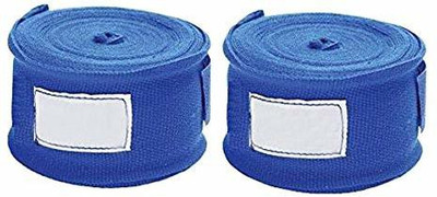 RoyalT Cotton/Nylon Boxing Hand Wraps Elastic Hand & Wrist Support (Blue) Boxing Hand Wrap(48 cm)